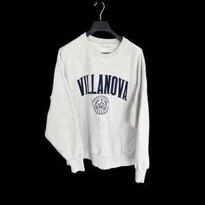 90's Champion Reverse Weave Villanova University Sweatshirt XL Grey Pullover